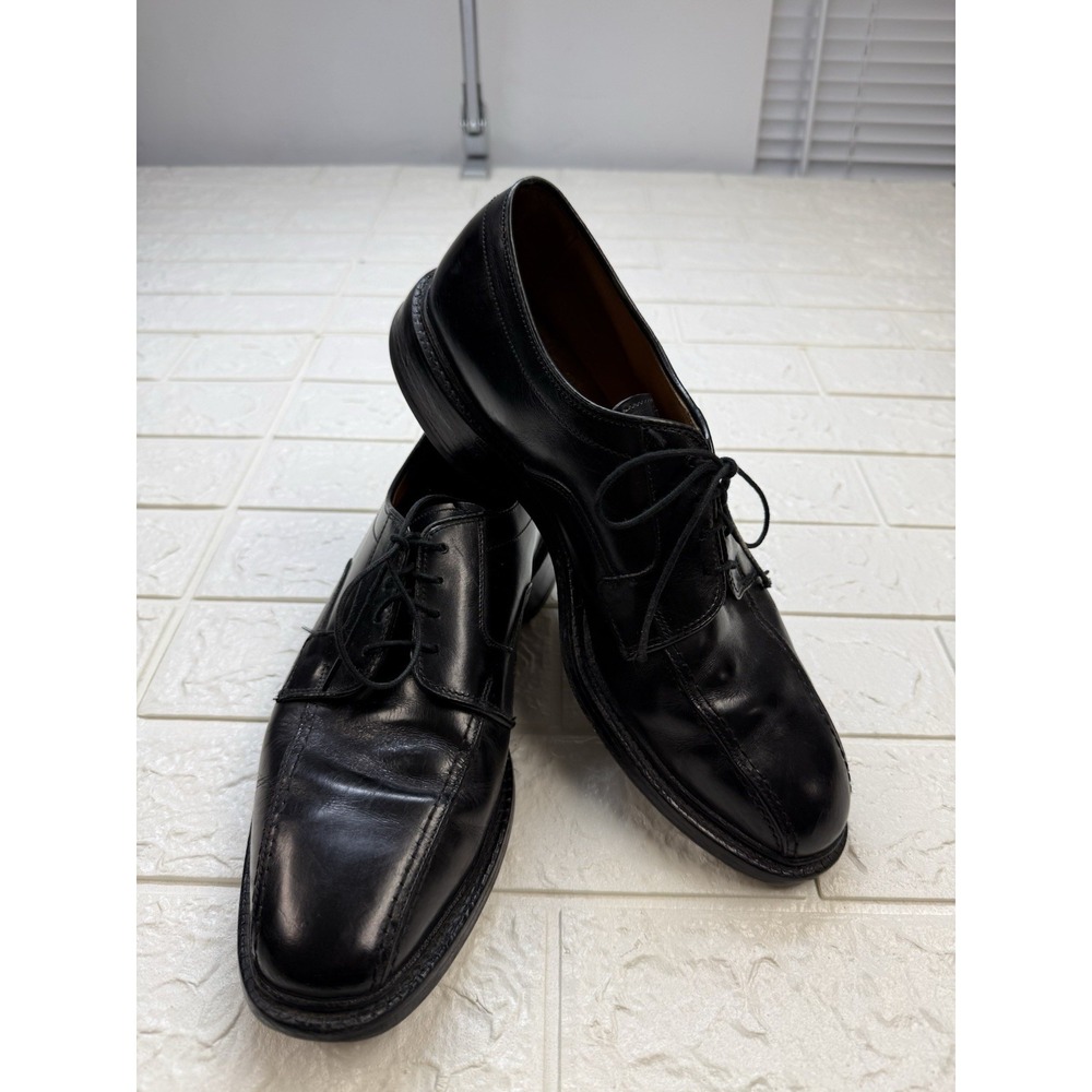 Allen Edmonds Hillcrest Men 9 D Black Leather Oxford Dress Shoes 5904 USA Made